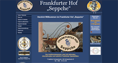 Desktop Screenshot of frankfurterhof-seppche.de